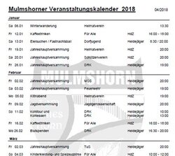 Bild Veranstaltungskalender Bild Veranstaltungskalender